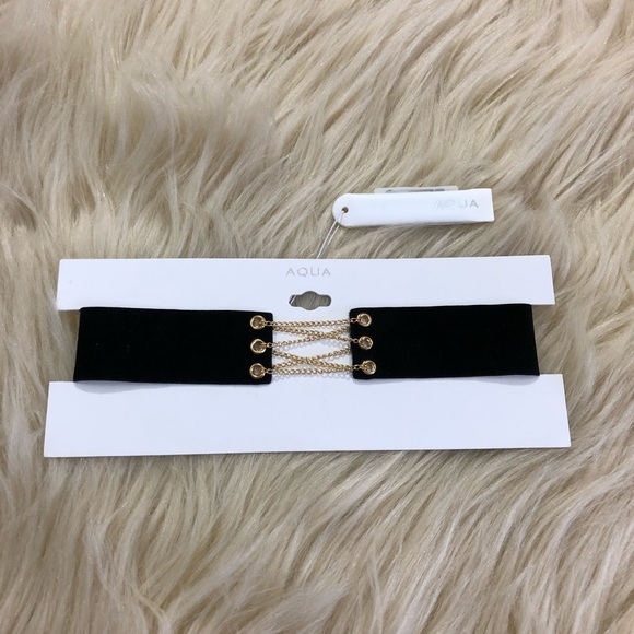 NORDSTROM AQUA Kylie corset choker necklace - Picture 2 of 8